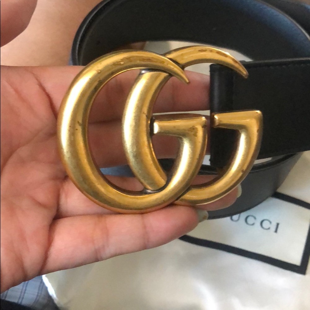 Double G Leather Belt (this is mens/unisex)